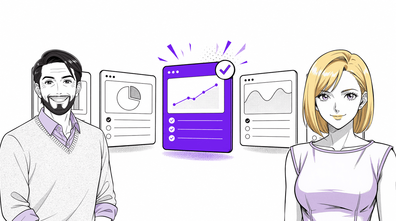 Two people leaders comparing performance management platforms
