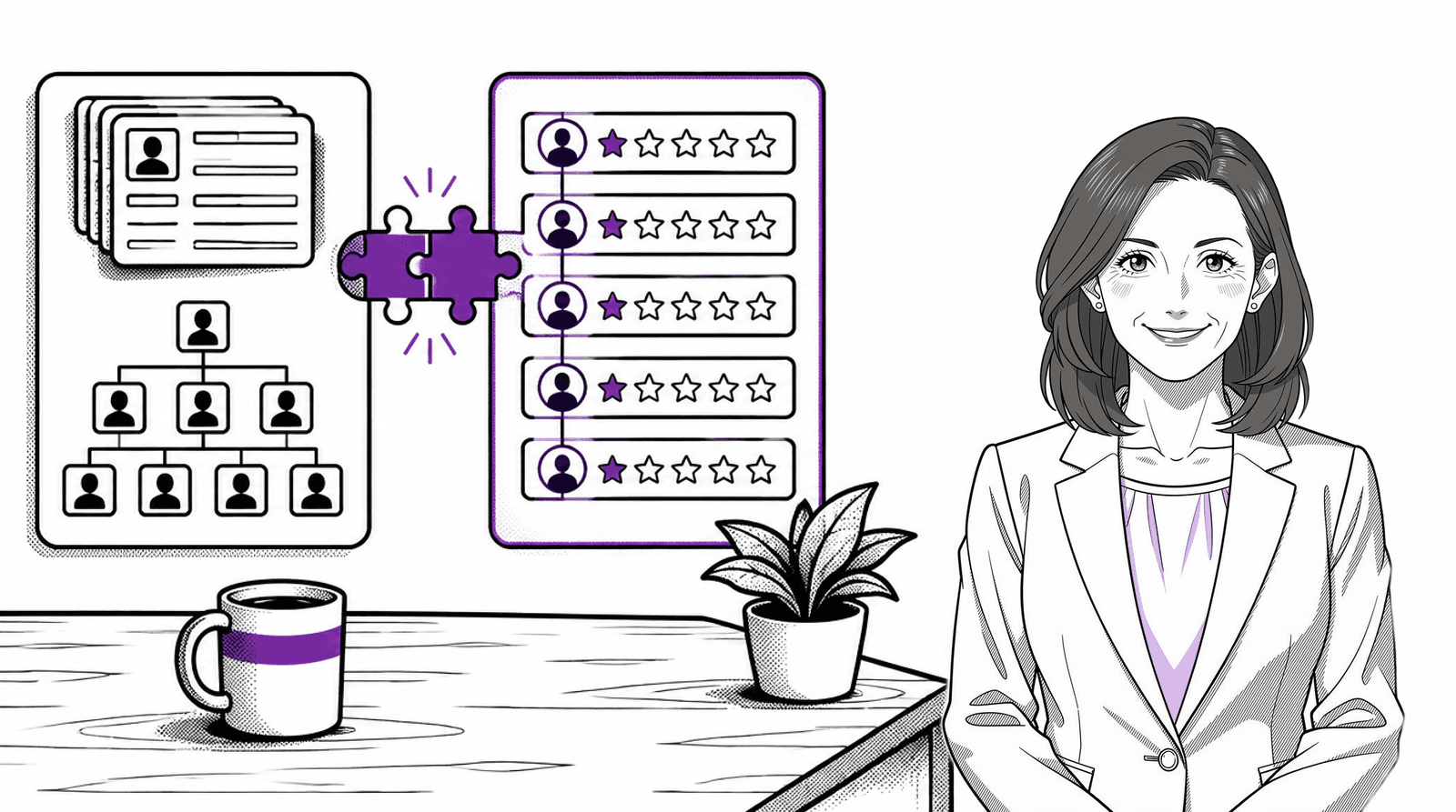 A people leader comparing HRIS platforms and the performance layer alongside them