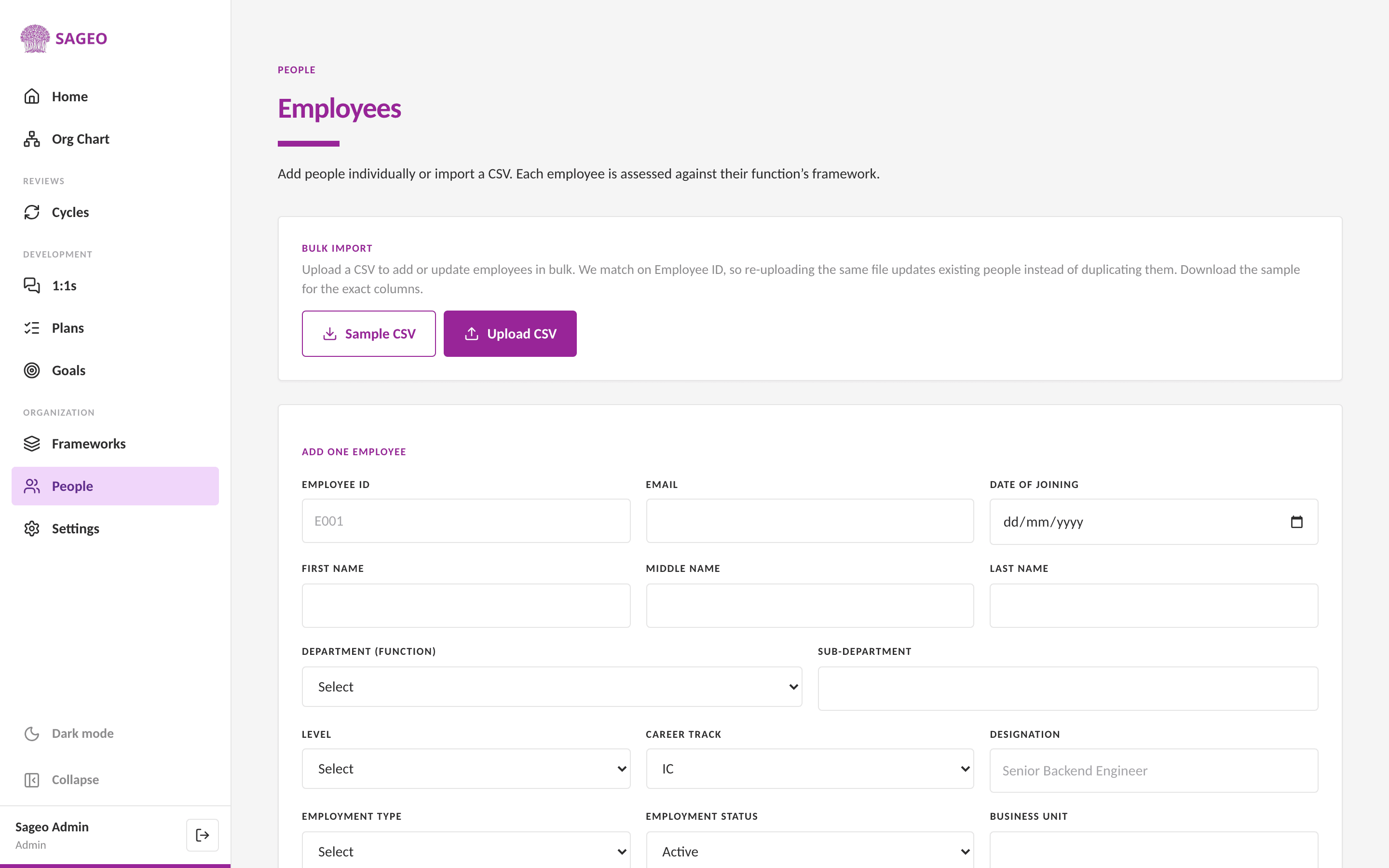 Import your people with one CSV, step 1