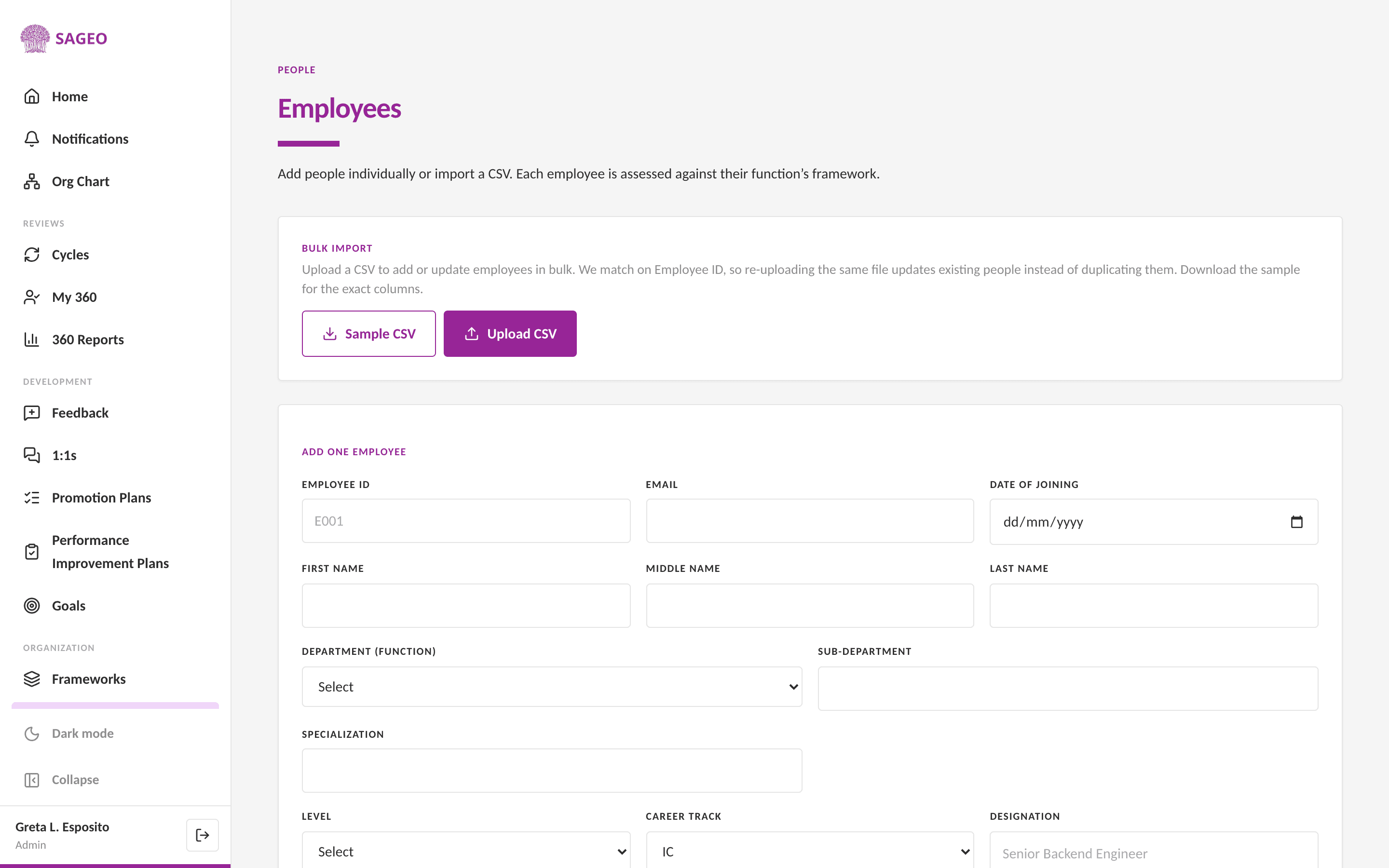 One CSV and You Are Live